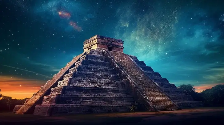Chichen itza de noche